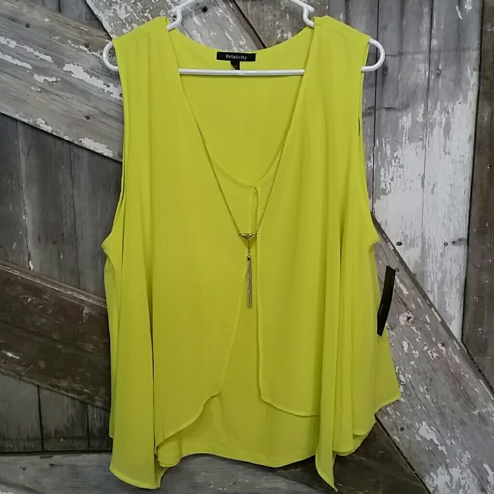 Relativity sleeveless blouse